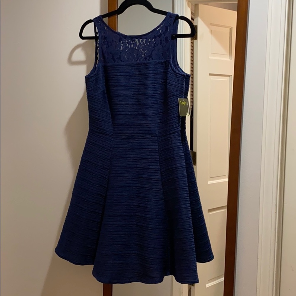 BNWT Taylor Navy Dress